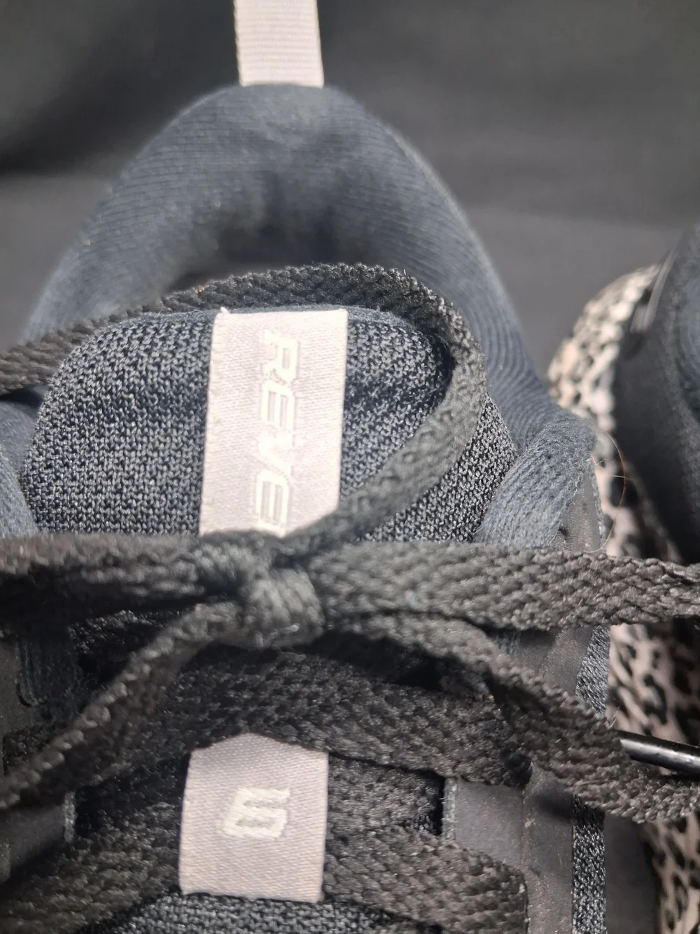 Brooks Black Athletic Shoes with Leopard-Print Midsole